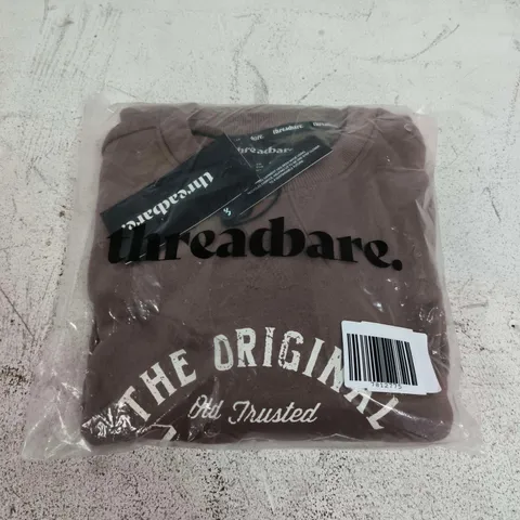 THREADBARE KNIT JUMPER – BROWN, UK SIZE S