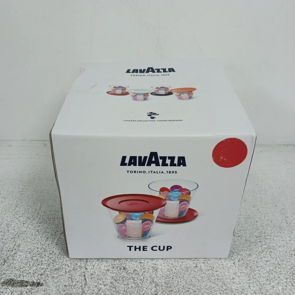 BOXED LAVAZZA THE CUP RED