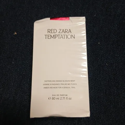 BOXED AND SEALED RED ZARA TEMPTATION EAU DE PARFUM 80ML