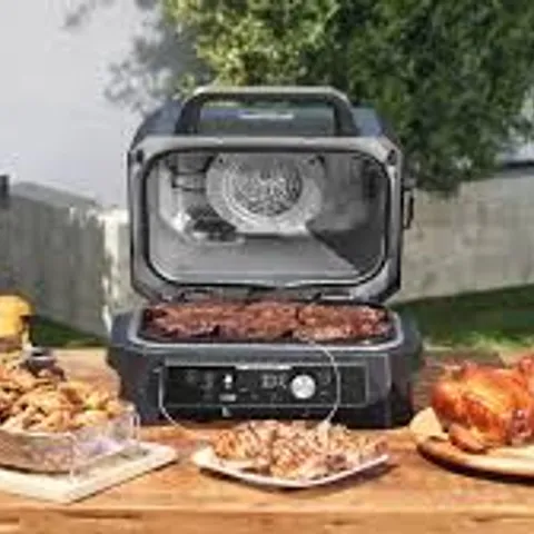 BOXED NINJA WOODFIRE PRO CONNECT XL ELECTRIC BBQ GRILL & SMOKER
