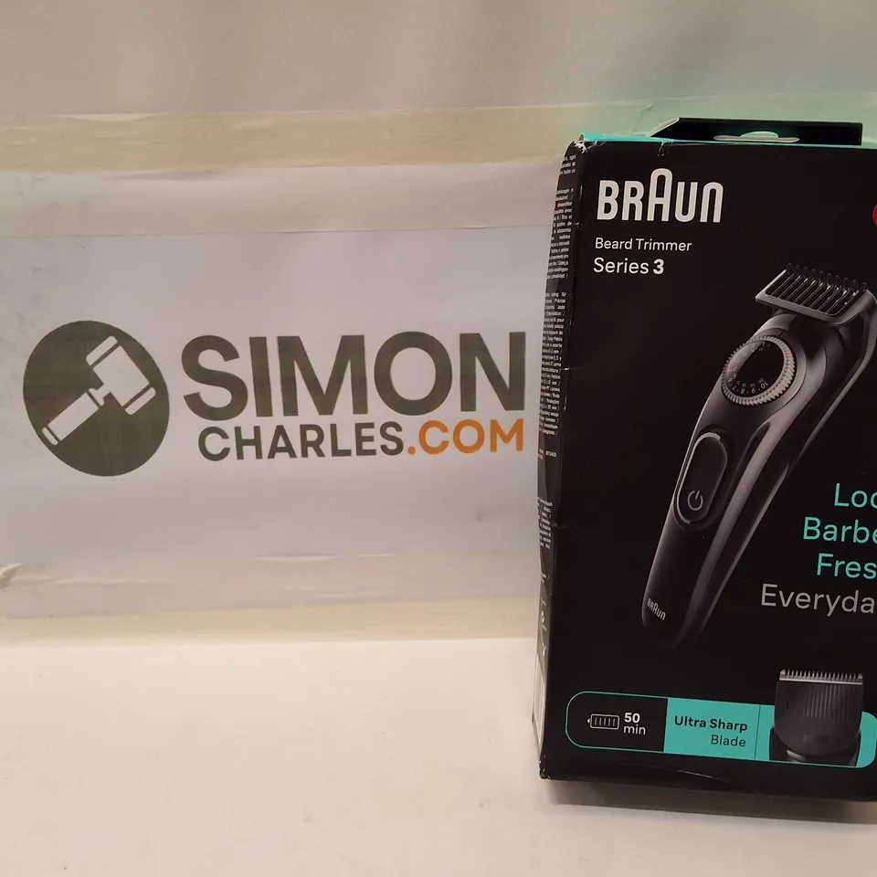 BRAUN BEARD TRIMMER SERIES 3 – CORDLESS GROOMING KIT (BOXED)
