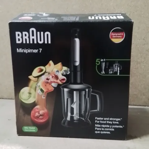 BOXED BRAUN MINIPIMER 7 BLENDER