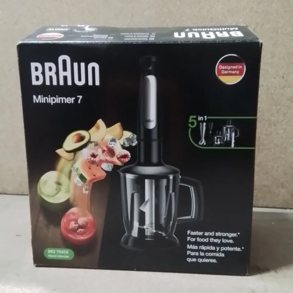 BOXED BRAUN MINIPIMER 7 BLENDER