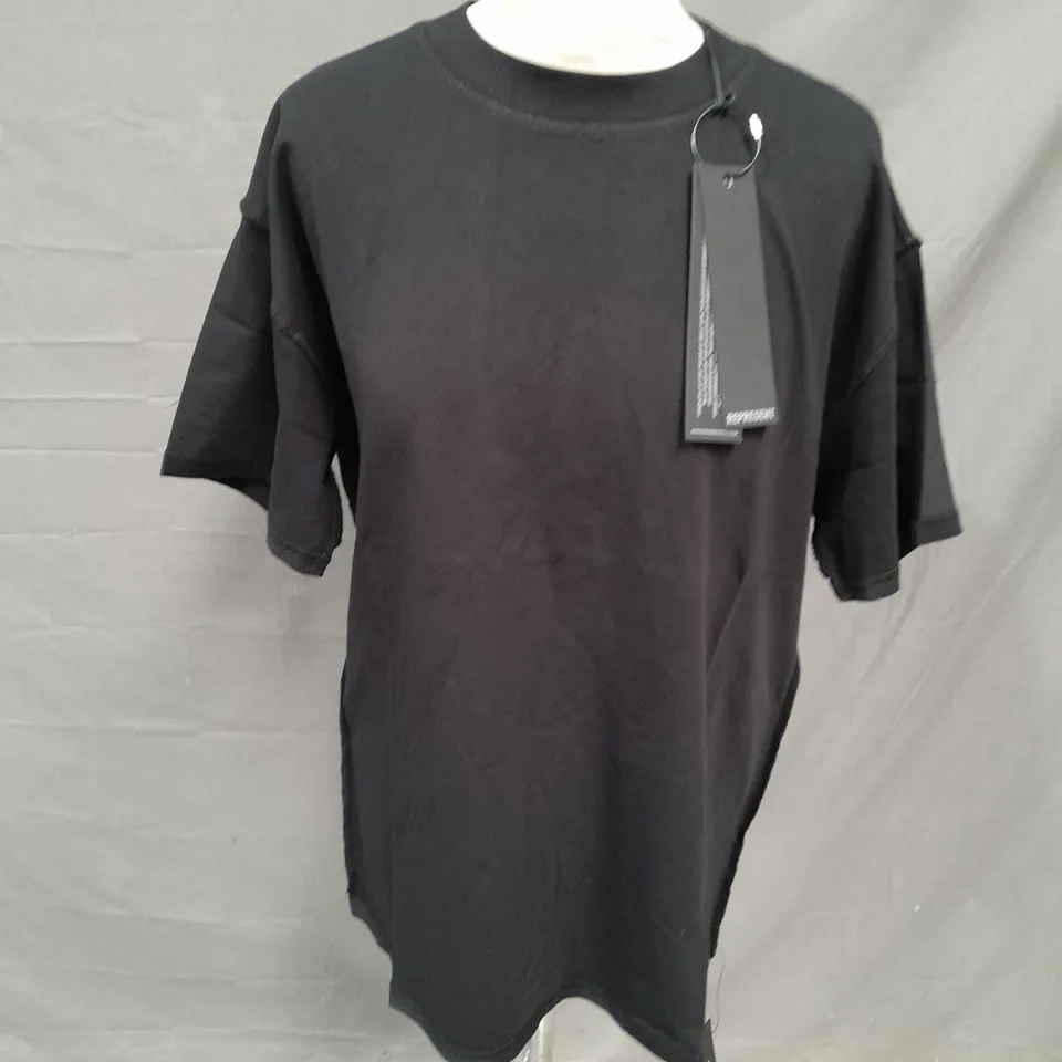 REPRESENT INITIAL T-SHIRT IN BLACK - XS