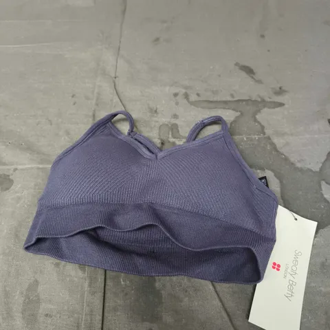 SWEET BETTY LONDON SOFT RIBBED BRA – NEBULA BLUE, SIZE S