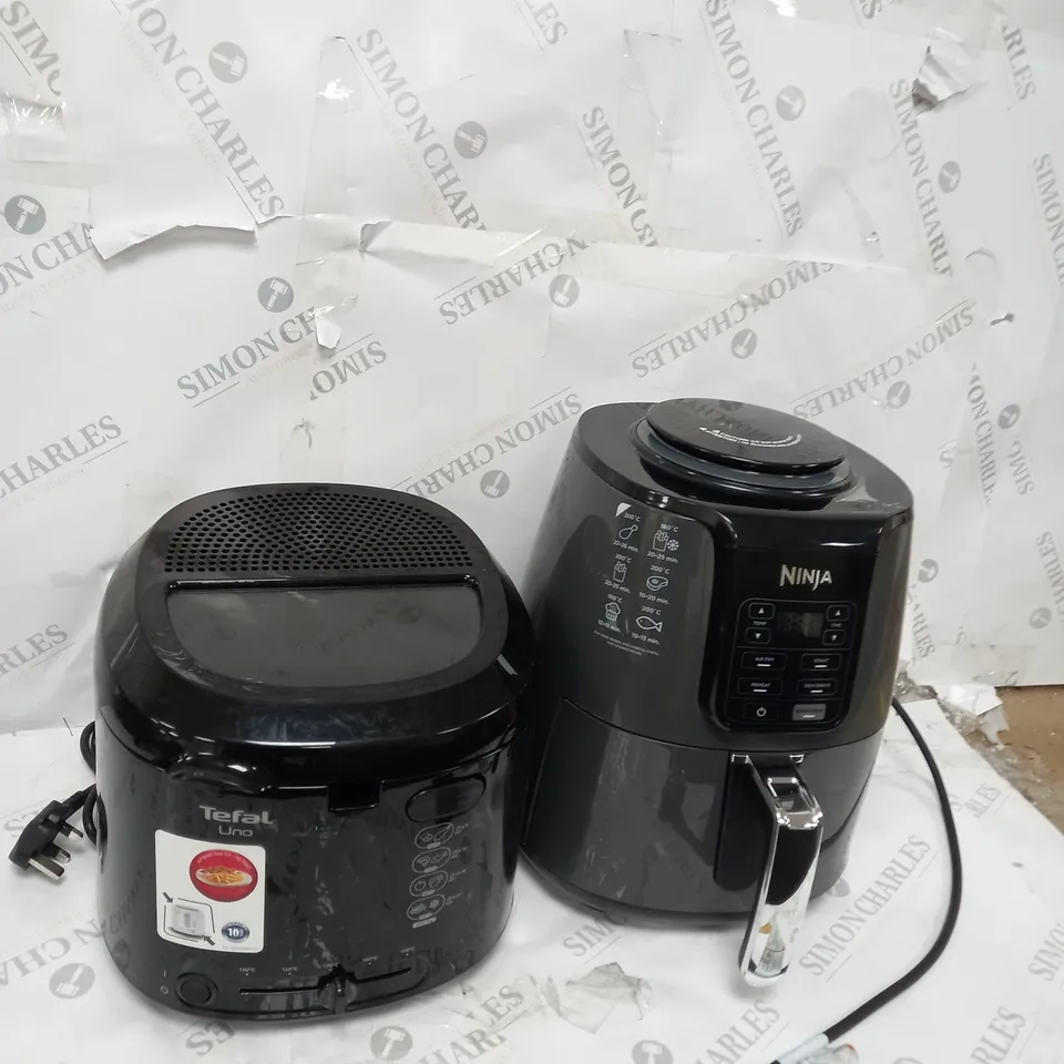 CAGE OF ASSORTED ELECTRICAL ITEMS TOO INCLUDE NINJA AIR FRYERS , CHIP FRYERS , ETC - COLLECTION ONLY 