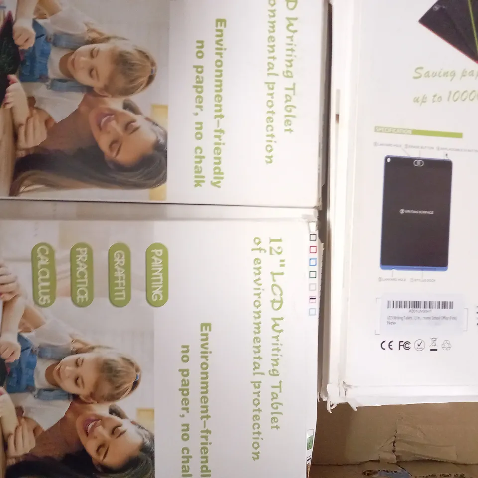BOX OF APPROXIMATELY 25 12" LCD WRITING TABLETS (COLOURS MAY VARY)