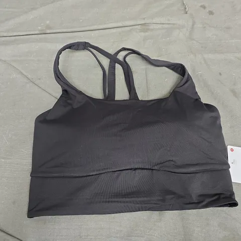 LULULEMON ENERGY LONGLINE BRA EVOLVE IN BLACK - SMALL
