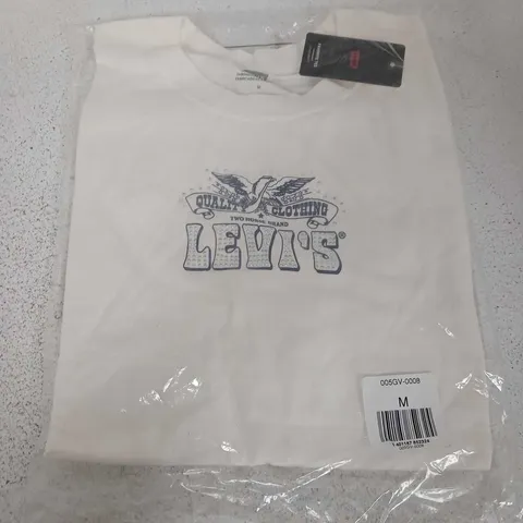 BAGGED LEVIS FAVOURITE TEE IN WHITE - MEDIUM