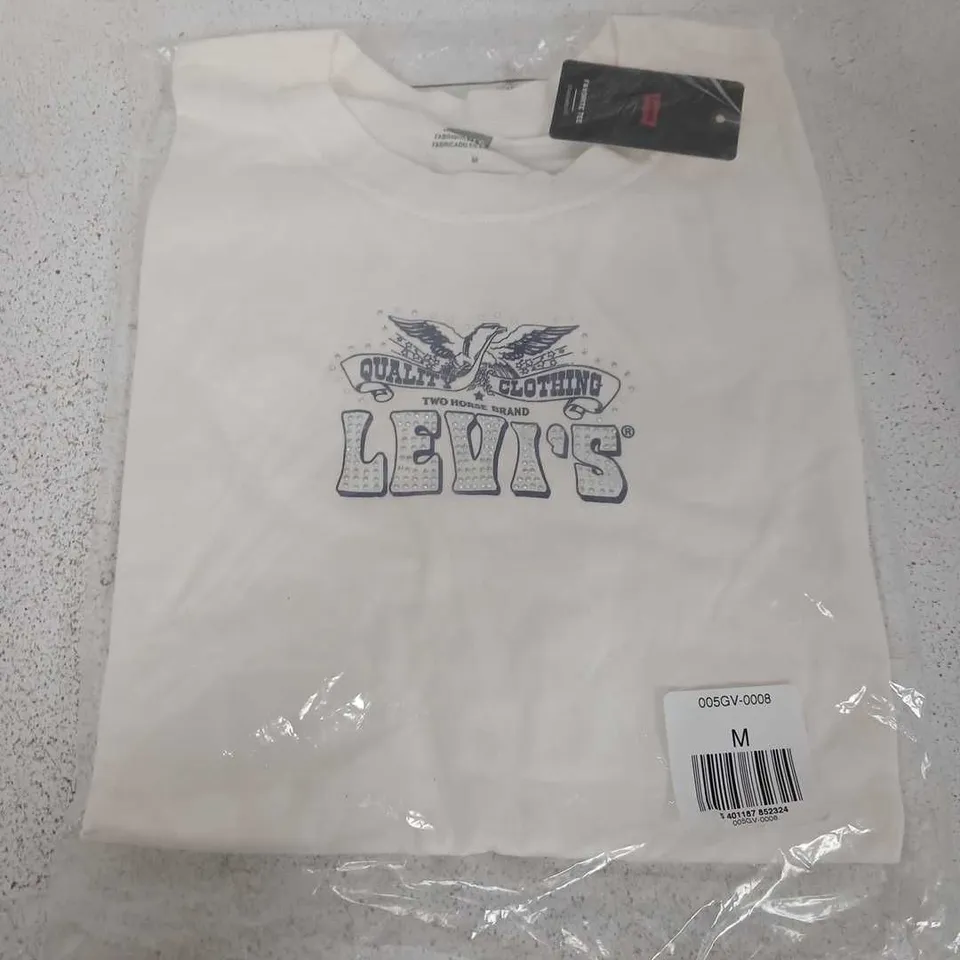 BAGGED LEVIS FAVOURITE TEE IN WHITE - MEDIUM