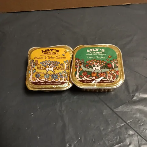 TOTE OF APPROXIMATELY 16 ASSORTED LILY'S KITCHEN PROPER FOOD FOR DOGS TO INCLUDE LAMB TAGINE 150G