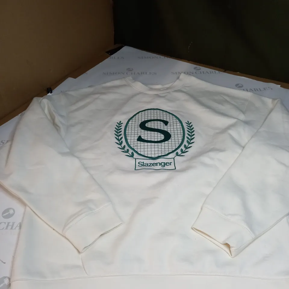 CREAM SLAZENGER JUMPER SIZE 12 