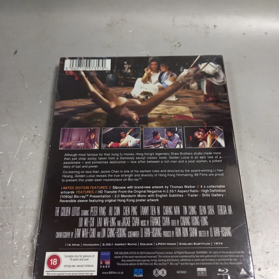 SEALED THE GOLDEN LOTUS BLU-RAY 