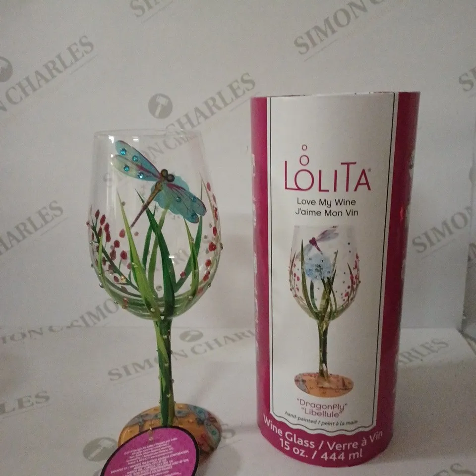 LOLITA DRAGONFLY STANDARD WINE GLASS