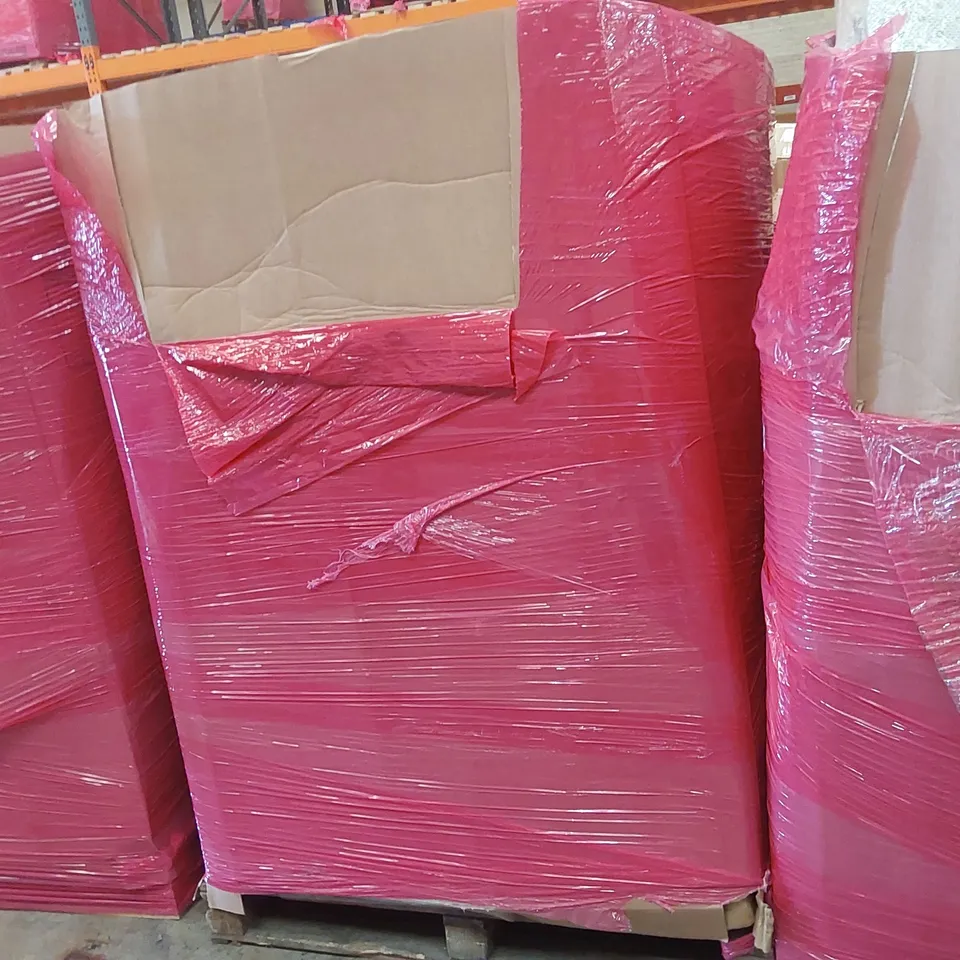 PALLET OF ASSORTED ITEMS INCLUDING: HEATED THROW, RETRACTABLE SAFETY GATES, 3M GAZEBO, BED RAIL, YONEX BADMINTON RACKET ECT