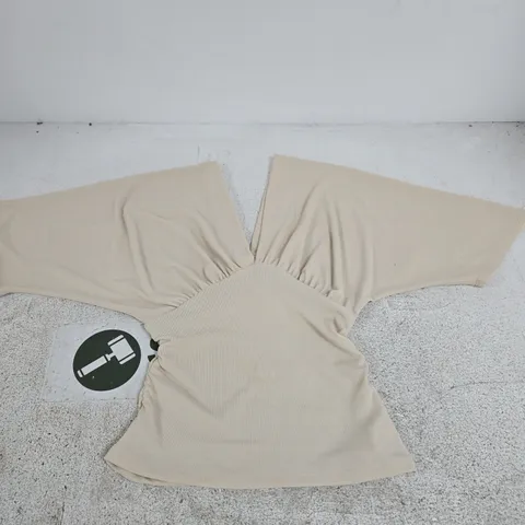 ZARA BEIGE KNIT TOP – WOMEN'S, SIZE S (EU/USA S, MEX 26)