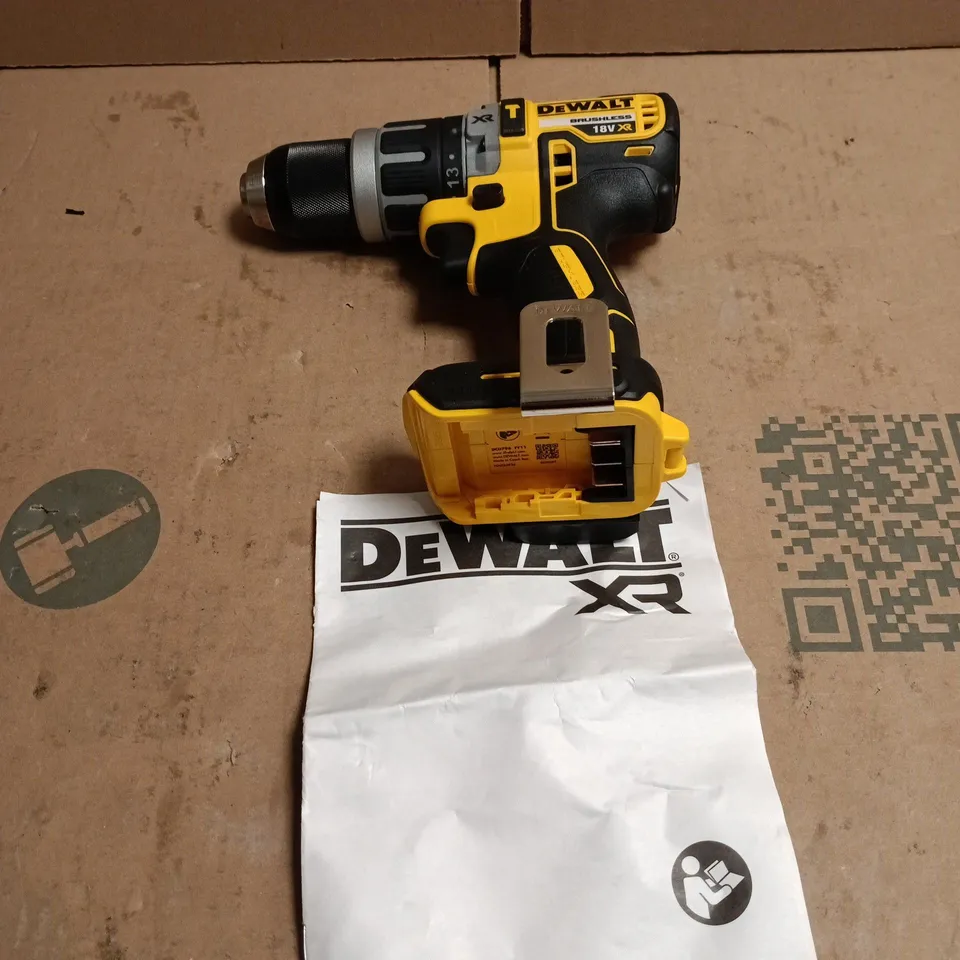 DEWALT XR BRUSHLESS 18V COMBI DRILL UNBOXED
