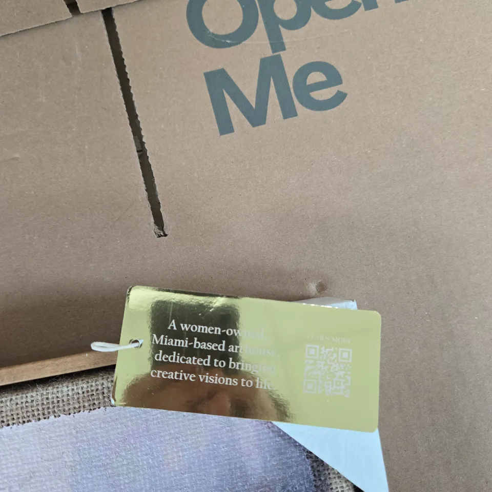 FRAMED SWANS ARTWORK – HAND EMBELLISHED ON CANVAS (OLIVER ART)