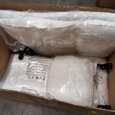 BOXED WHITE FLEECE OFFICE CHAIR