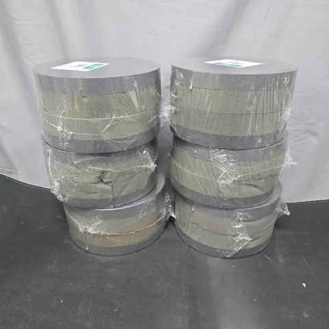 LOT OF 6 PACKS OF VAL SPICER FLORAL FOAM RINGS 4 RINGS PER PACK