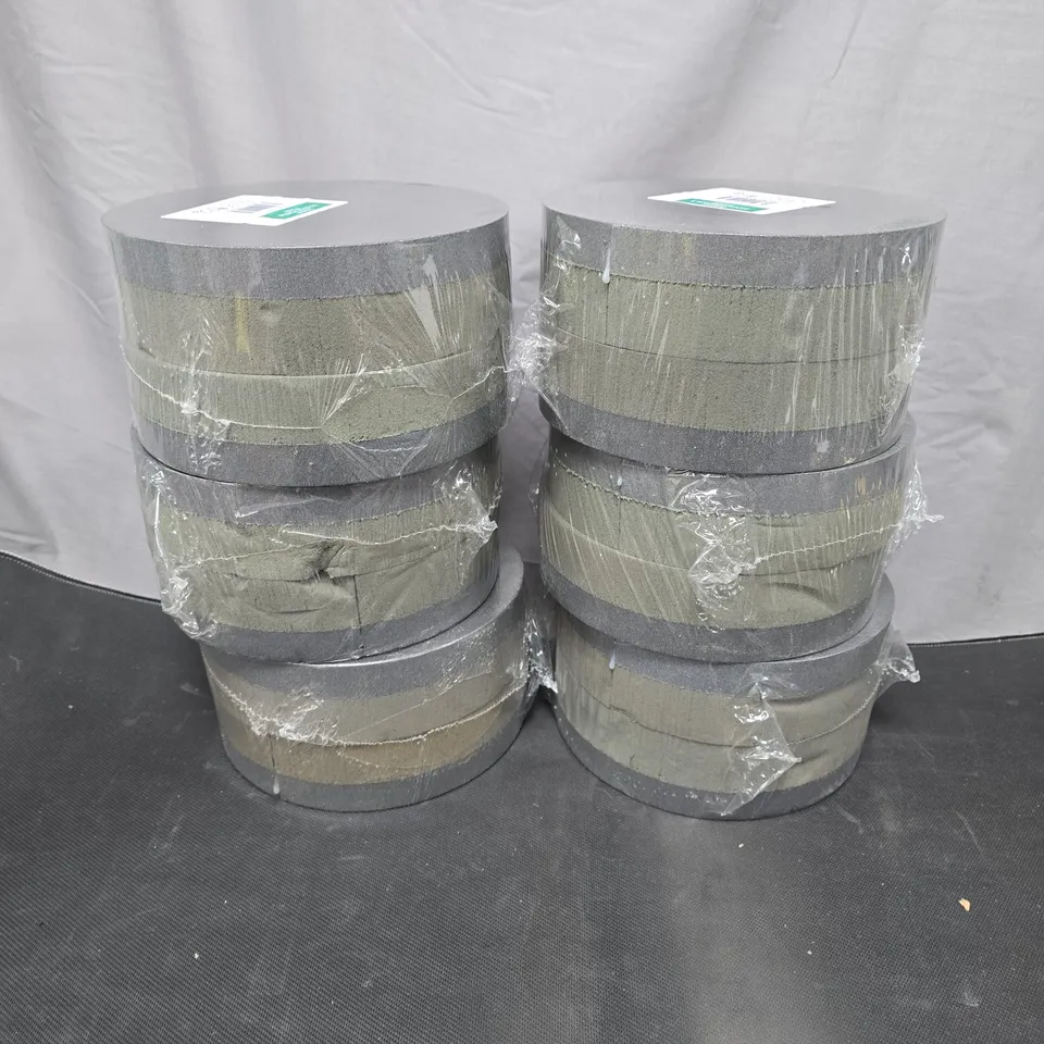 LOT OF 6 PACKS OF VAL SPICER FLORAL FOAM RINGS 4 RINGS PER PACK