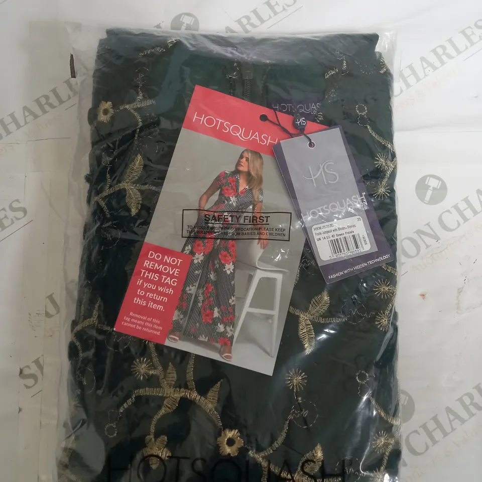 SEALED HOT SQAUSH PONTE JUMPSUIT WITH BLOUSON SLEEVES - EU 14 