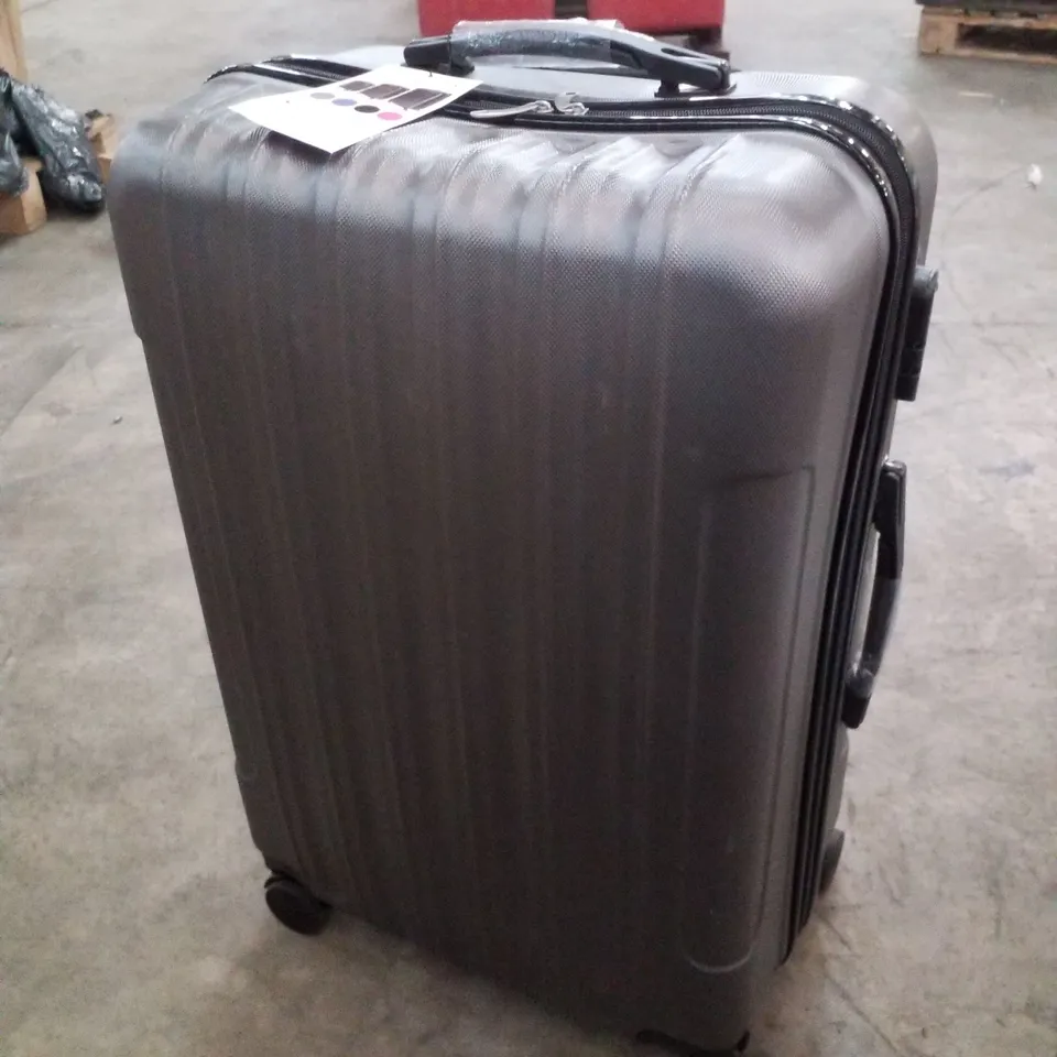 BOXED FCH 3PC HARD SHELL TRAVEL SUITCASES - GREY