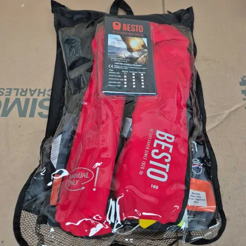 BESTO INFLATABLE LIFE JACKET 165N – RED