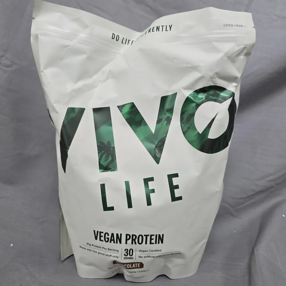 VNG LIFE VEGAN PROTEIN POWDER – CHOCOLATE FLAVOUR - 960G