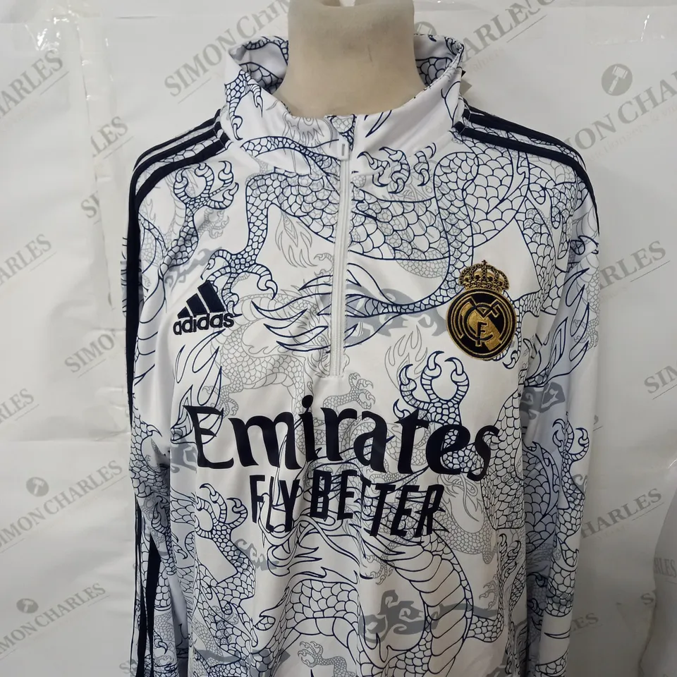 ADIDAS REAL MADRID FC DRAGON EDITION TRAINING TOP SIZE XL