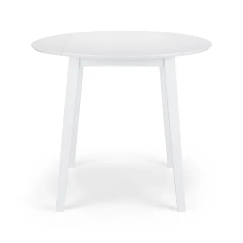 BOXED EXETER EXTENDABLE DINING TABLE - WHITE (1 BOX)