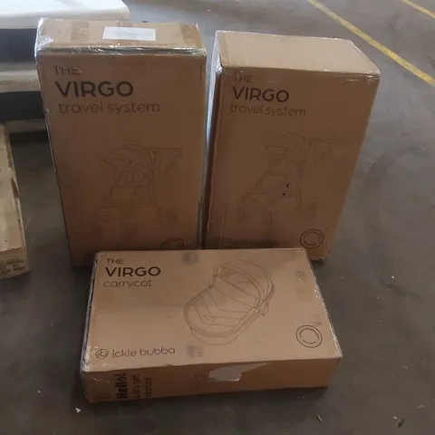 BOXED ICKLE BUBBA VIRGO TRAVEL SYSTEM - BLACK (3 BOXES)