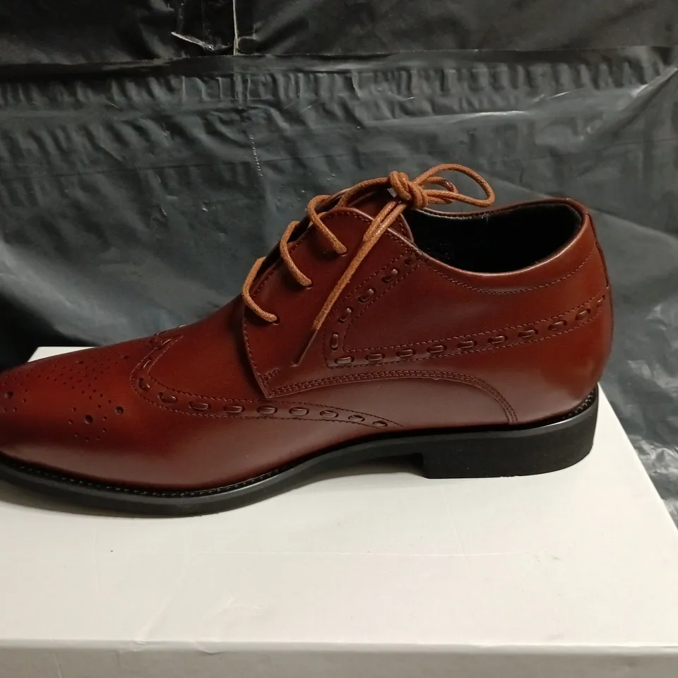 CONZURI MILANO BROWN MENS SHOES - UK 8