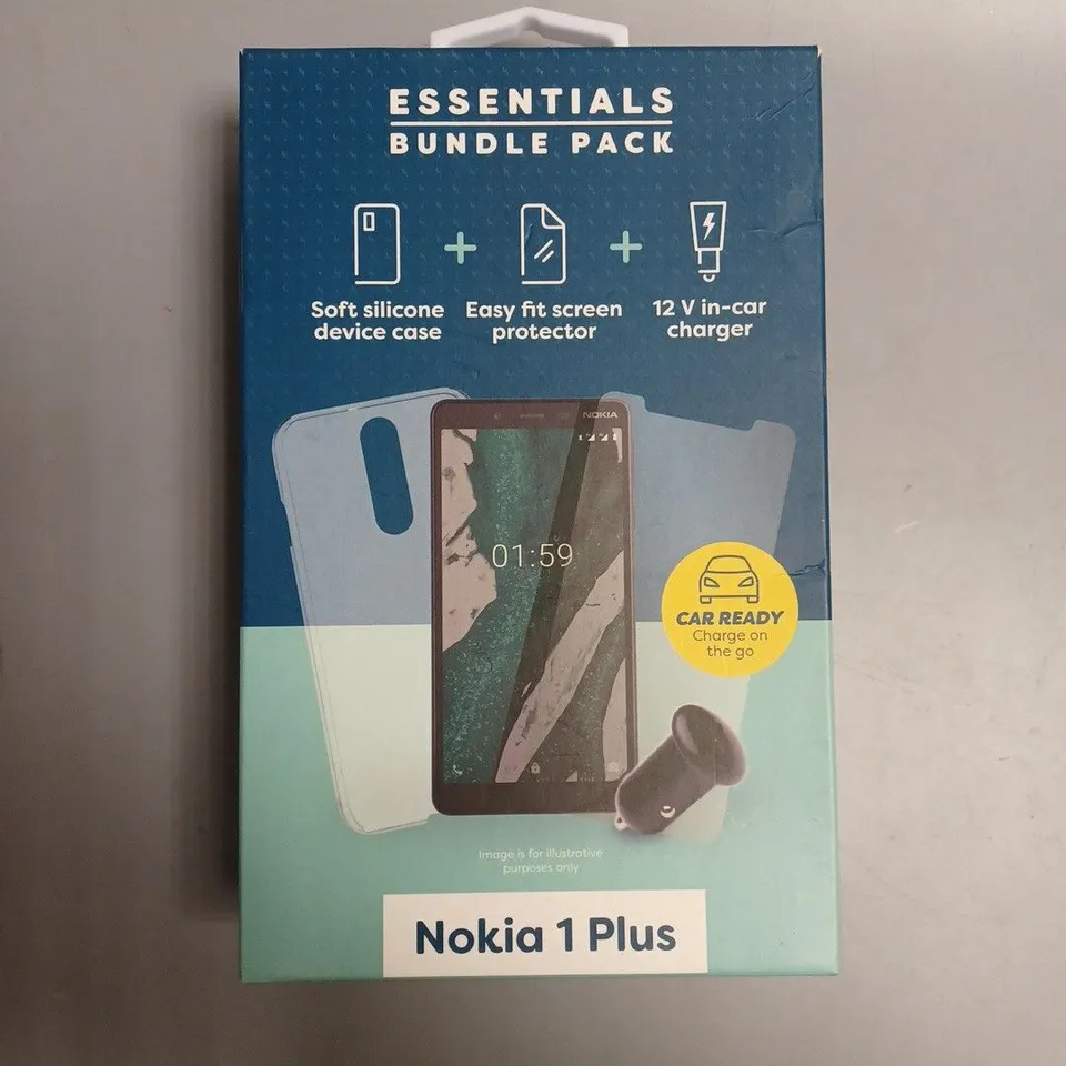 APPROXIMATELY 30 BRAND NEW BOXED ESSENTIAL BUNDLE PACKS FOR NOKIA 1 PLUS