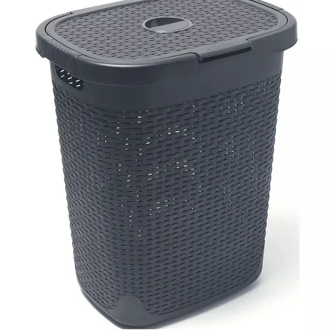 ADDIS 50-LITRE FAUX RATTAN UTILITY HAMPER