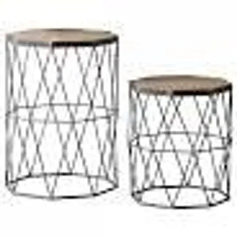 BOXED MARSH SIDE TABLE (SET OF 2) - 1 BOX