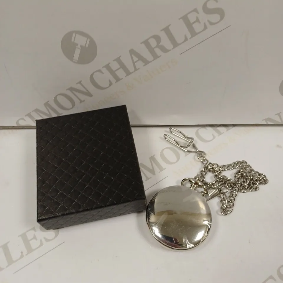 MENS EDISON POCKET WATCH WITH CHAIN