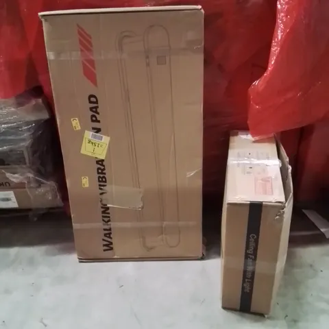 PALLET OF ASSORTED HOUSEHOLD GOODS AND PRODUCTS TO INCLUDE;WALKING PAD,CEILING FAN WITH LIGHT