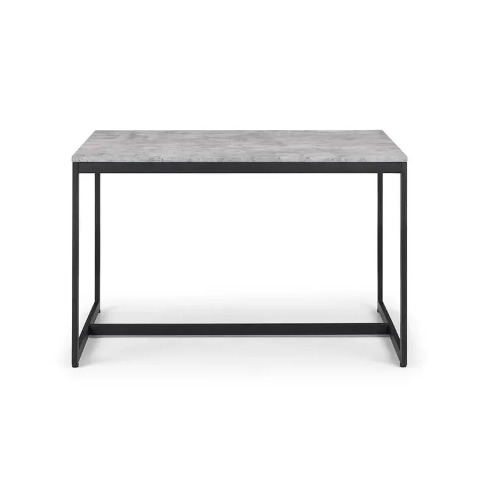 BOXED DINING TABLE - BLACK/CONCRETE 
