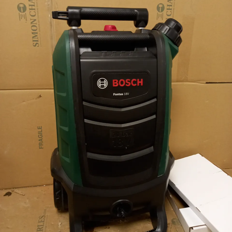 BOSCH CORDLESS OUTDOOR PRESSURE WASHER FONTUS 18V