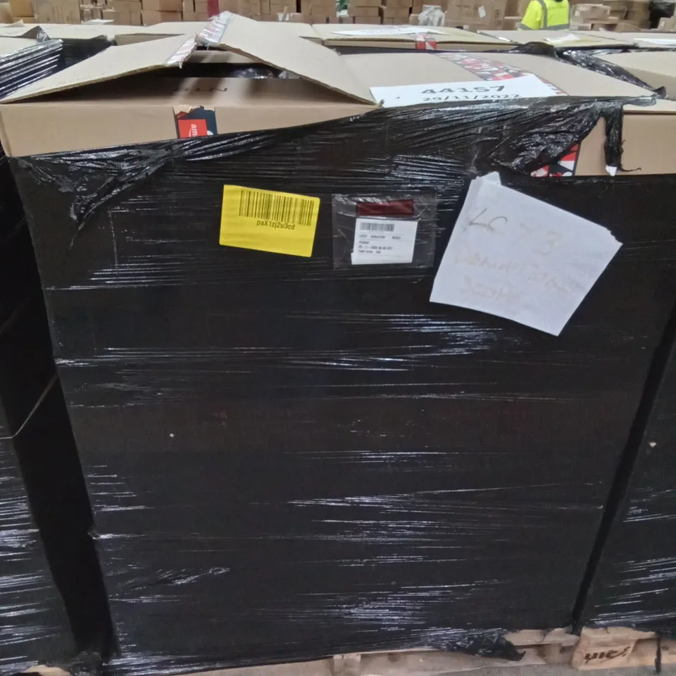 PALLET OF ASSORTED ITEMS INCLUDING PORTABLE LINT REMOVER, YOINS BLACK JUMPSUIT, NAKED BCAAS, ANTONIO ROSSI MENS 12PK UNDERWEAR, OCTOPUS PLUSHIE