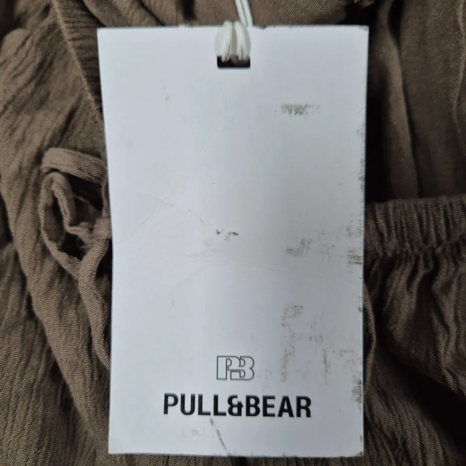 PULL&BEAR BROWN TROUSERS – UK M