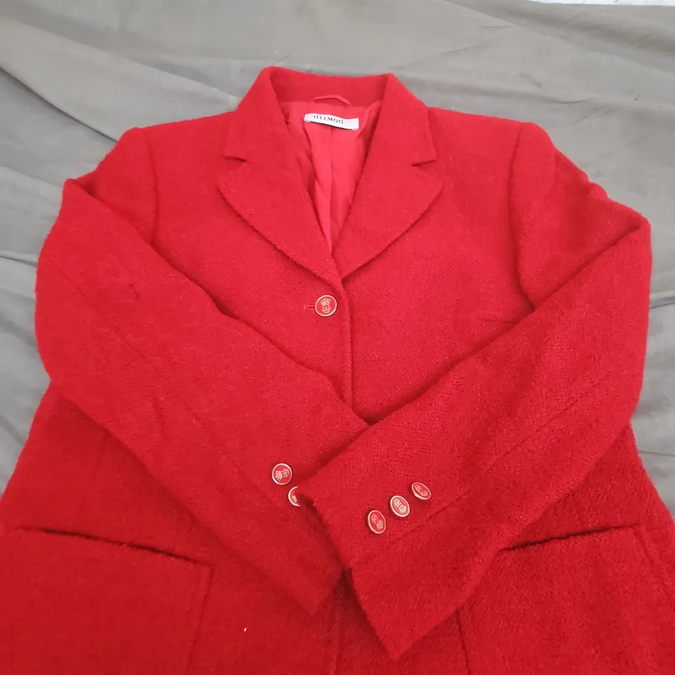 DELMOD RED WOOL COAT – UK 14 