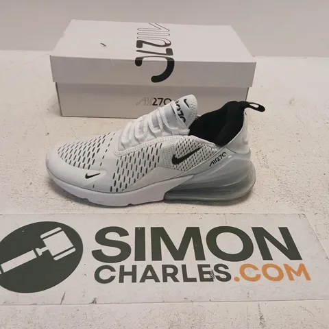 NIKE AIR MAX 270 WHITE/BLACK – UK 6, BOXED