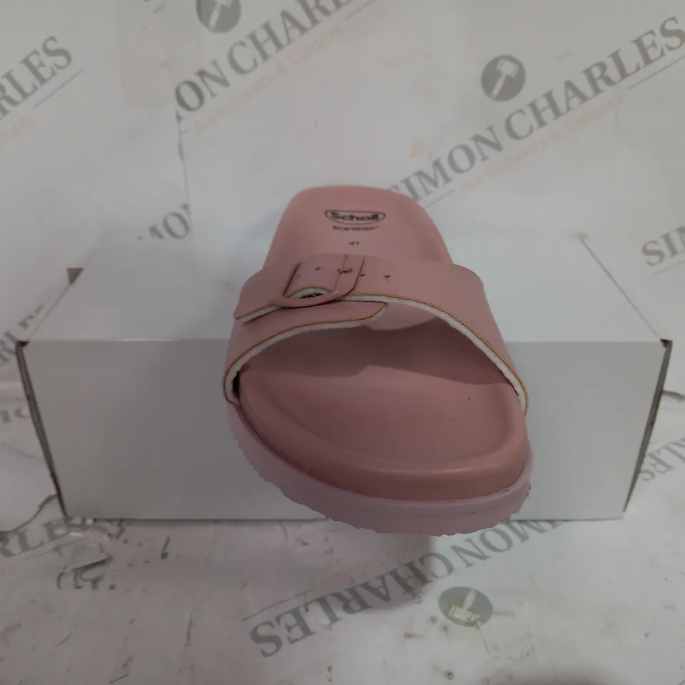 BOXED SCHOLL THICK PADDED OPEN TOE SANDAL - SIZE 7