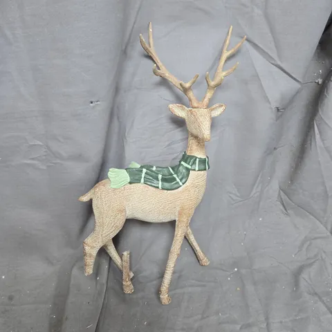RESIN REINDEER IN SCARF