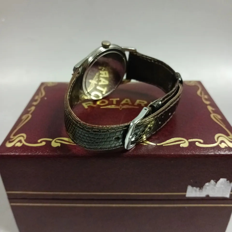 BOXED ROTARY VINTAGE MENS WATCH 