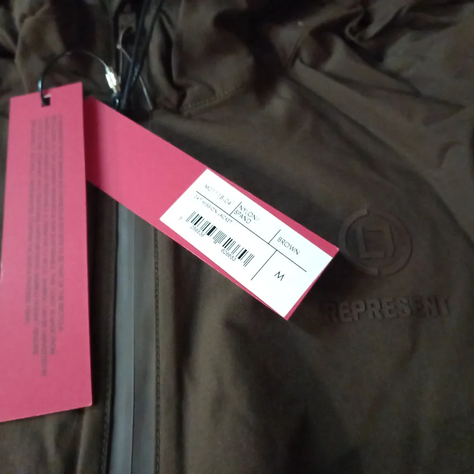 REPRESENT 24/7 MISSION JACKETS IN BROWN - M