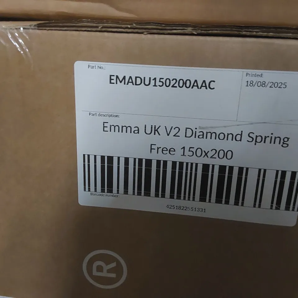 BRAND NEW BOXED EMMA UK V2 DIAMOND SPRING FREE 150 x 200CM KING SIZE MATTRESS 
