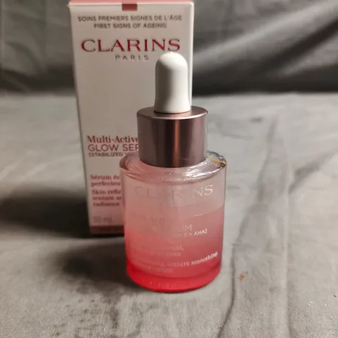 CLARINS PARIS MULTI-ACTIVE GLOW SERUM – 50 ML (BOXED)